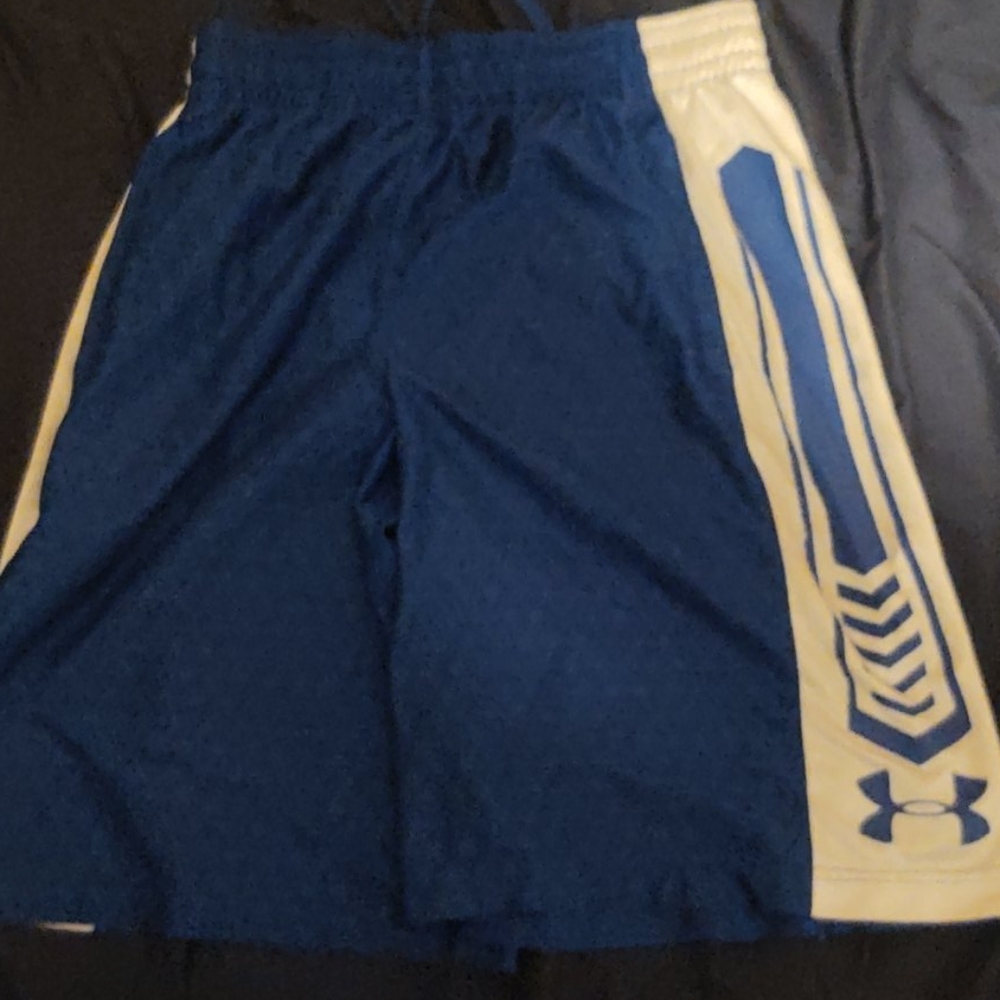 Blue Under Armour gym shorts